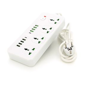 Сетевой фильтр ТВ-Т91.4 розетки + 8 USB + 2 PD, 2м, сечение 3х0.75мм, 3000W, Box