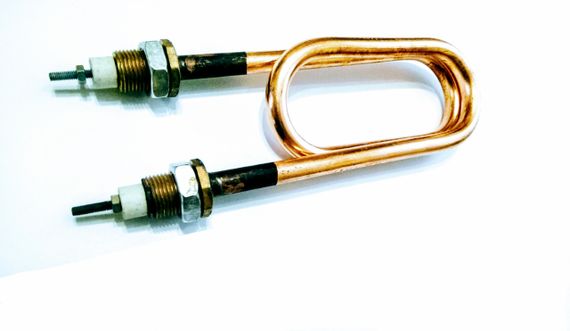 Тен мідний 2500w D 11 штуцер м 11 штуцер м 18 водяний дистиляторний