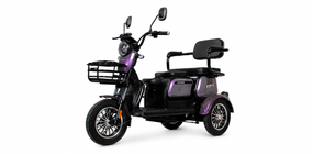 Электротрайк Crosser TR-1 1500W 72V 20Ah, трехколесный электроскутер, до 55 км, для взрослых и пожилых Фіолетовий