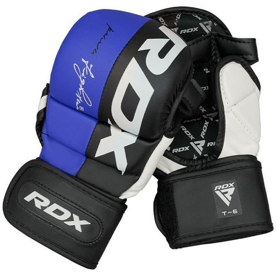 Рукавиці для ММА RDX T6 Plus Rex Blue L (капа у комплекті) | Зображення 2