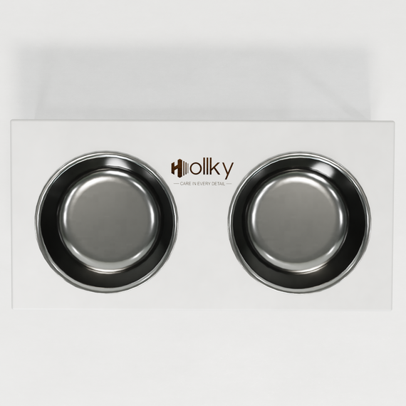 Миски на подставке для больших собак Hollky Base XL20 (2 × 1,8 л) BXL20-522620-WHWH | Зображення 7