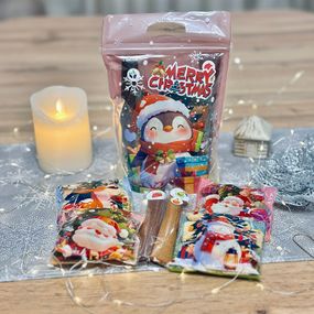 Різдвяний подарунковий набір йогуртової пастили «Йогуртові святкові карамельки» - 300 г  Пінгвін