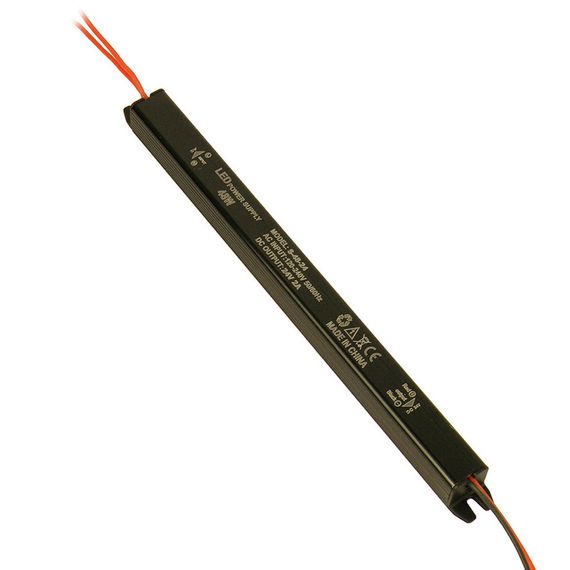 Імпульсний блок живлення герметичний PSW24-48 24В 2А (48Вт) IP20 (242x18x18)
