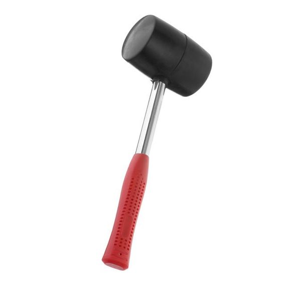 Киянка гумова 900 г, чорна INTERTOOL HT-0233 | Зображення 1