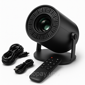 Портативный смарт-проектор 4K Ultra HD SMART, Android/iOS, Wi-Fi 6, Bluetooth, HDMI, домашний кинотеатр AM-89