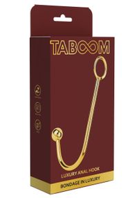 Анальний гак преміум-класу з кільцем для бондажу Taboom Luxury Anal Hook, золотий Sex Aura