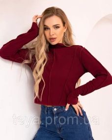 Свитер цвет бордовый размеры S/M, L/XL FI_006943