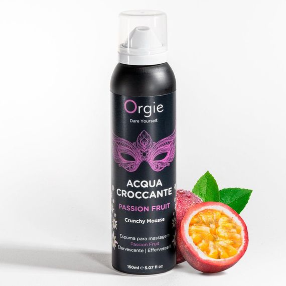 Масажна пінка Orgie – Acqua Croccante Passion Fruit (150 мл), ефект бульбашок, що лопаються Sex Aura | Зображення 3