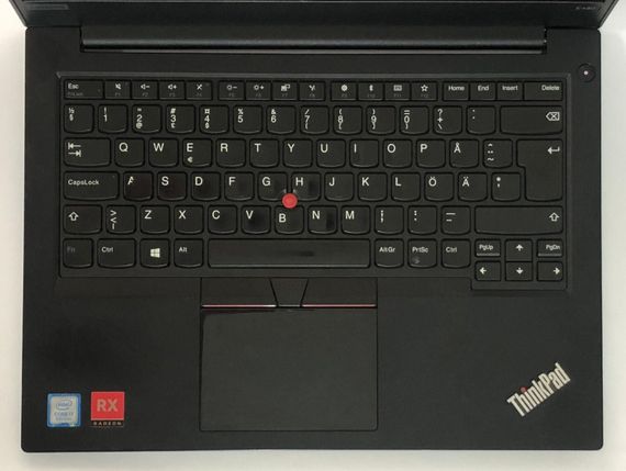 Ноутбук Б-класс Lenovo ThinkPad E480 / 14" (1920x1080) IPS / Core i7-8550U (4 (8) ядра по 1.8 - 4.0 GHz) / 8 GB DDR4 / 256 GB SSD / Radeon RX 550, 2 GB GDDR5,/ WebCam / Win 10 Home  б/у + Подарок Флешка Kingston 64GB | Зображення 7