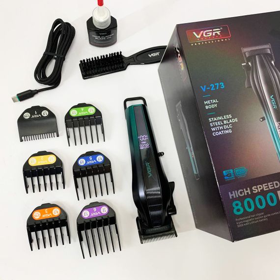 Машинка для стрижки хорошая, Машинка для стрижки с множеством насадок Триммер висков DE-15