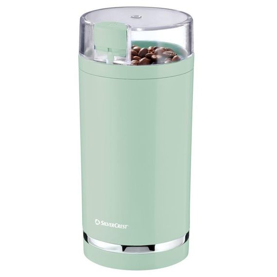 Кофемолка электрическая Silver Crest SKMS 180 B1 180 Вт ножевая 70 г мятная