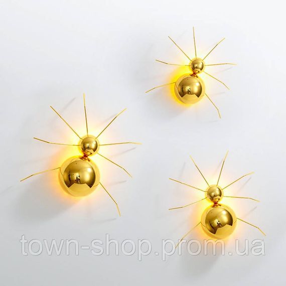 Бра настенное LED WB5062-k Латунь 27х30х9 см. | Зображення 3