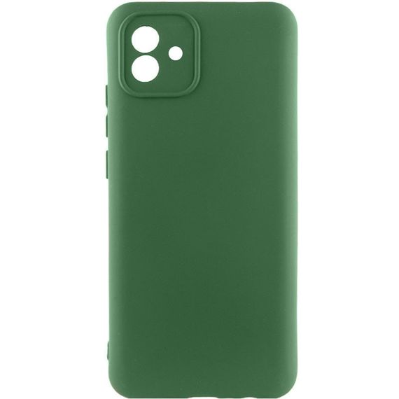 Чехол Silicone Cover Lakshmi Full Camera (A) для Samsung Galaxy A04 Full camera, Зеленый / Dark Green