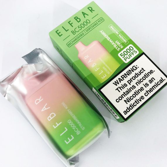 Elf Bar BC5000 смак Полуниця Ківі (Strawberry Kiwi) | Зображення 1