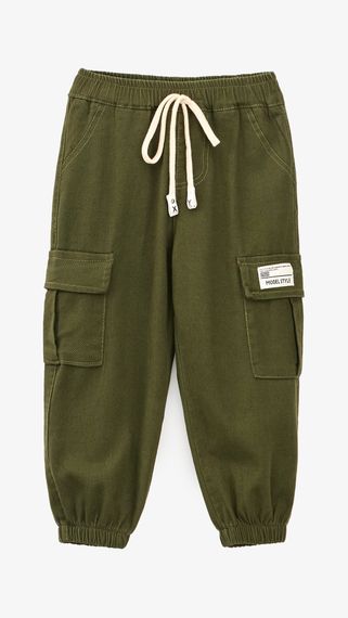 Штани джогери однотонні для хлопчика Dinomin 6605 116 см Хакі shop (2000999433054)