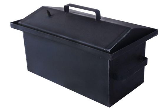 Коптильня с гидрозатвором толщина металла 2мм 470*260*250мм с чехлом и перчатками СИЛА | Зображення 1