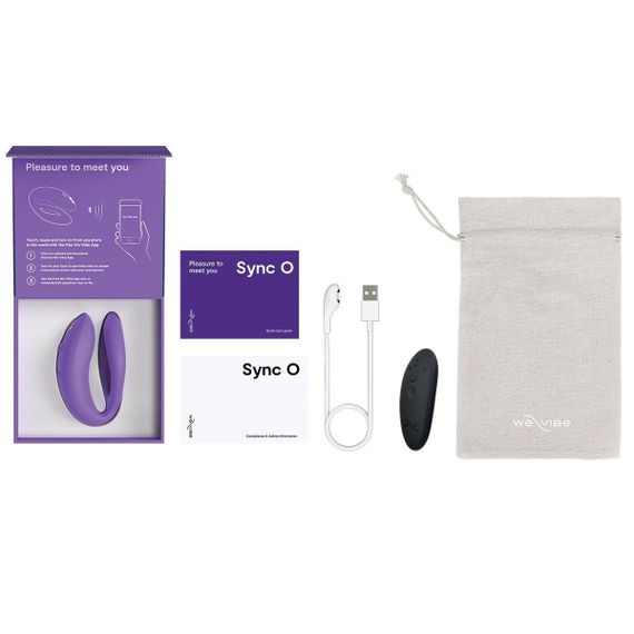 Смарт-вибратор для пар We-Vibe Sync O Light Purple, пульт ДУ Sex Aura | Зображення 7