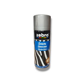Емаль глянсова аерозольна професійна 400 мл Zebra 277 RAL 9006 срібний металік