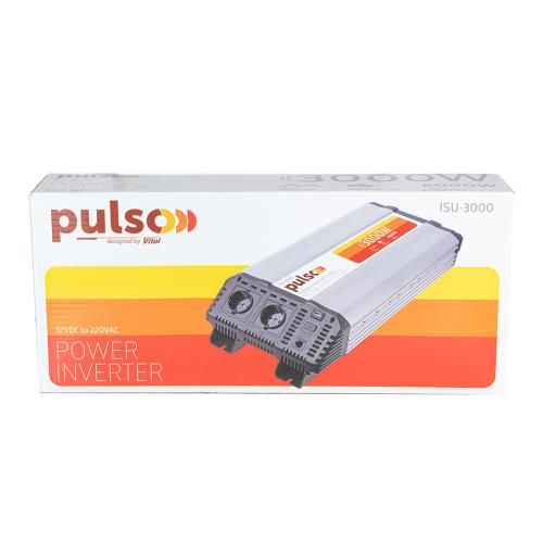 Перетворювач напруги PULSO/ISU-3000/12V-220V/3000W/LCD/USB-5VDC2.0A/син.хвиля/клеми | Зображення 9