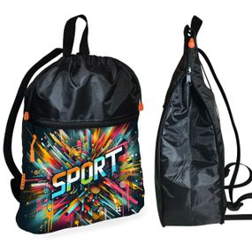 Рюкзак-мішок для взуття, спортивної форми Sport дитяча сумка для змінки з розширювачем (01424)