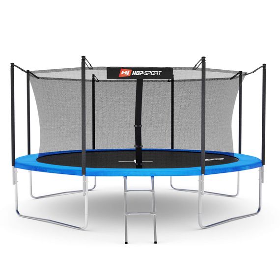 Батут Hop-Sport 12ft (366см) синій із внутрішньою сіткою | Зображення 4