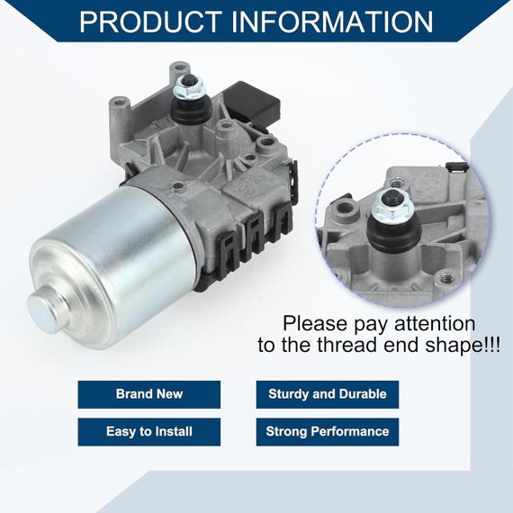 Мотор переднего стеклоочистителя для Audi A4 B5 B6 B7 Seat Exeo двигатель 4-контактный замена мотора дворников | Зображення 4