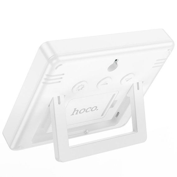 Электронный термогигрометр + часы Hoco HX41 5in1 Indoor White | Зображення 2
