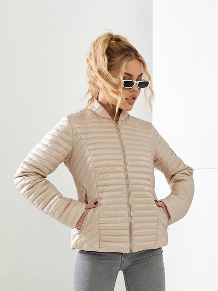 Стьобана куртка демі, арт. 470, беж