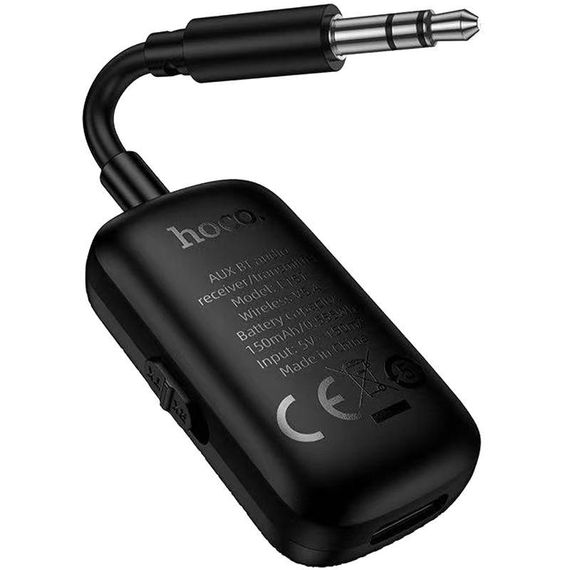 Bluetooth аудио ресивер/трансмиттер Hoco E151 Graceful (AUX 3.5mm) Black | Зображення 2