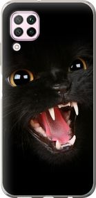 Чехол на Huawei P40 Lite Чёрная кошка "932u-1887-17620"