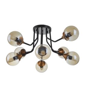 Люстра молекула потолочная в спальню E27 60W BK (BL-925C/8)