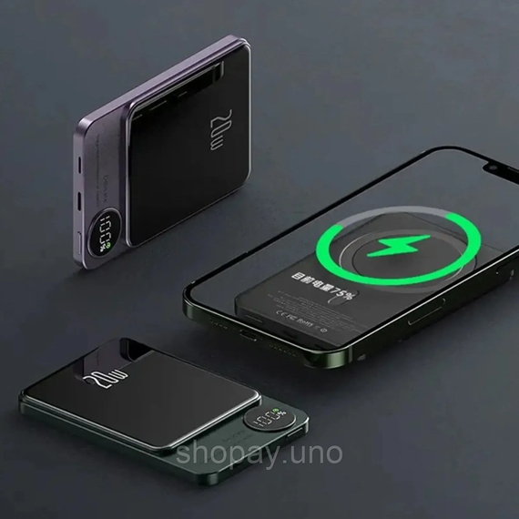 Портативное зарядное устройство Power Bank Q9 5000 mAh ∙ Беспроводной повербанк с технологией Power Bank Q9 5000 mAh | Зображення 4