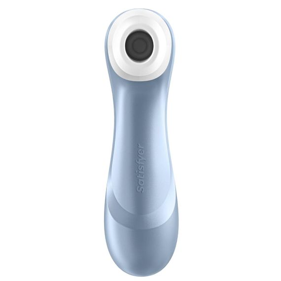Вакуумний кліторальний стимулятор Satisfyer Pro 2 — безконтактна Air Pulse, 11 рівнів, IPX7, голубий, USB | Зображення 8