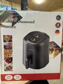 Аэрогриль Аэрофритюрница Gold Diamond Tk 09906 3400w 8L