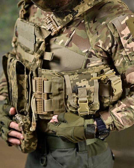 Плитоноска 4 точки сброса Attack PREMIUM   пиксель ДЛ6501 | Зображення 3