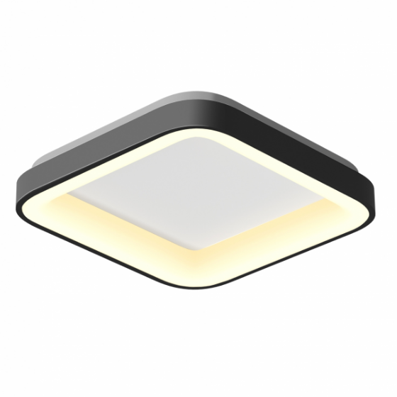 LED Світильник накладний 72W 2700-6000К 4700Lm 220V квадратний чорний VLE-ESC-72B Videx | Зображення 1