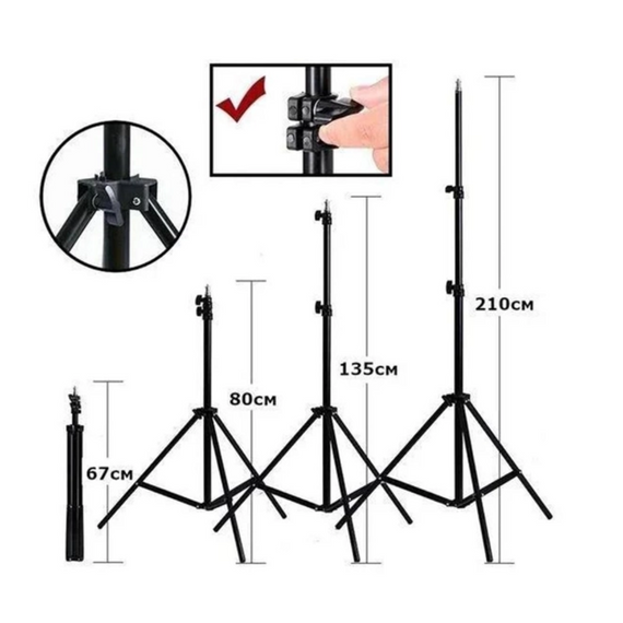 Штатив професійний для лампи 2м, Штатив стійка з регульованою висотою   знижка | Зображення 6