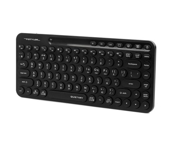 Бездротова клавіатура A4Tech FBK36C AS Black чорна | Зображення 1