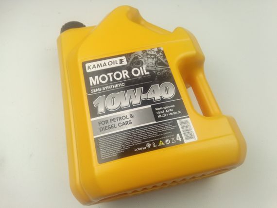 Олива моторна 10W-40 напівсинтетична KAMA OIL 4 л. | Зображення 1