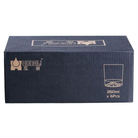 Набор стаканов стеклянный 6 шт по 250 мл прозрачный HP556 | Зображення 3