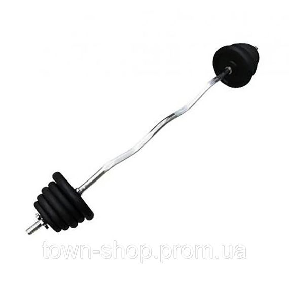 Наборная штанга Home TI-0201-W-33, 33 кг W-образный гриф