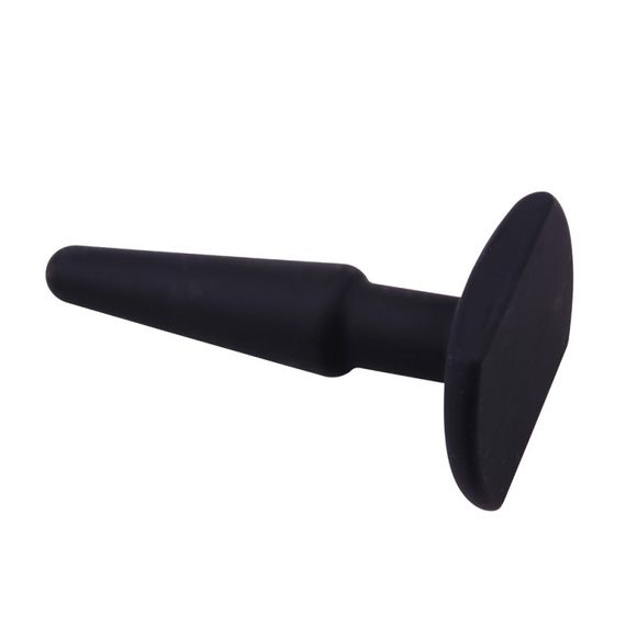 Анальна пробка Chisa Silicome Butt Plug 4 11 см Чорний | Зображення 2