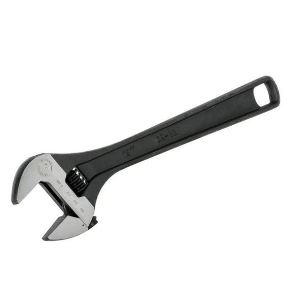 Ключ розвідний 300 мм, Cr-V, чорний, фосфатований, з полірованою головкою INTERTOOL XT-00621 | Зображення 4