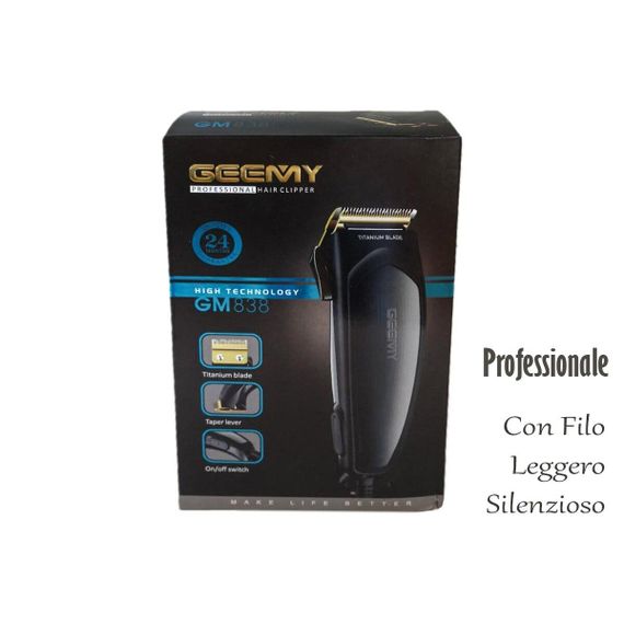 Профессиональная аккумуляторная машинка Pro Gemei GM-838 3 W  беспроводная для стрижки волос с насадками | Зображення 3
