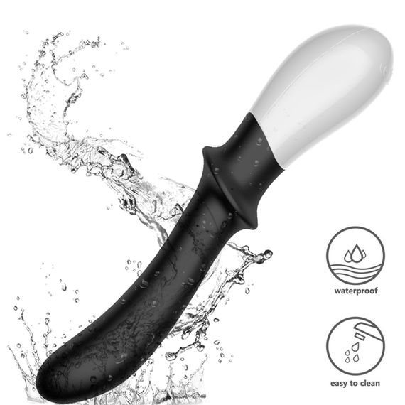 Вібромасажер точки G B - Series Fox Silicone G-spot Massager, з нагріванням, чорний | Зображення 2