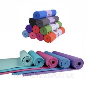 Коврик для йоги и фитнеса "Fitness Yoga Mat" TI-0509-03 цвет в ассортименте 4 мм