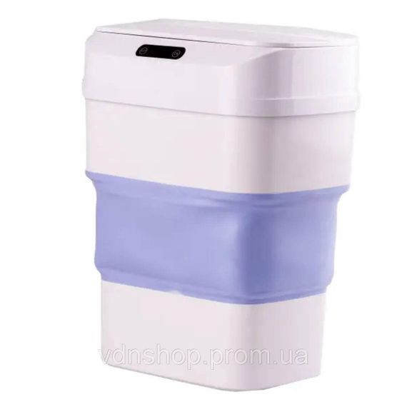 Відро для сміття складане із сенсорною кришкою від 8 л до 17.5 л Синій HPLN3 | Зображення 1