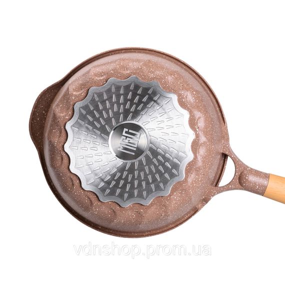 Алюмінієвий сотейник 2,7 л з мармуровим антипригарним покриттям Ø 24 см HP-4-436CO | Зображення 2