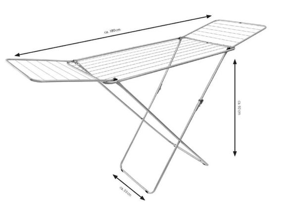 Сушарка для білизни підлогова Casa Si Kolibri 18m Silver (CS42191C06) | Зображення 2