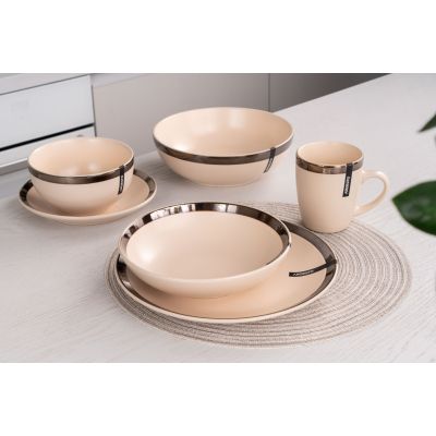 Тарелка Ardesto Liguria Dinner 26 см Cream (AR2926LCC) | Зображення 1